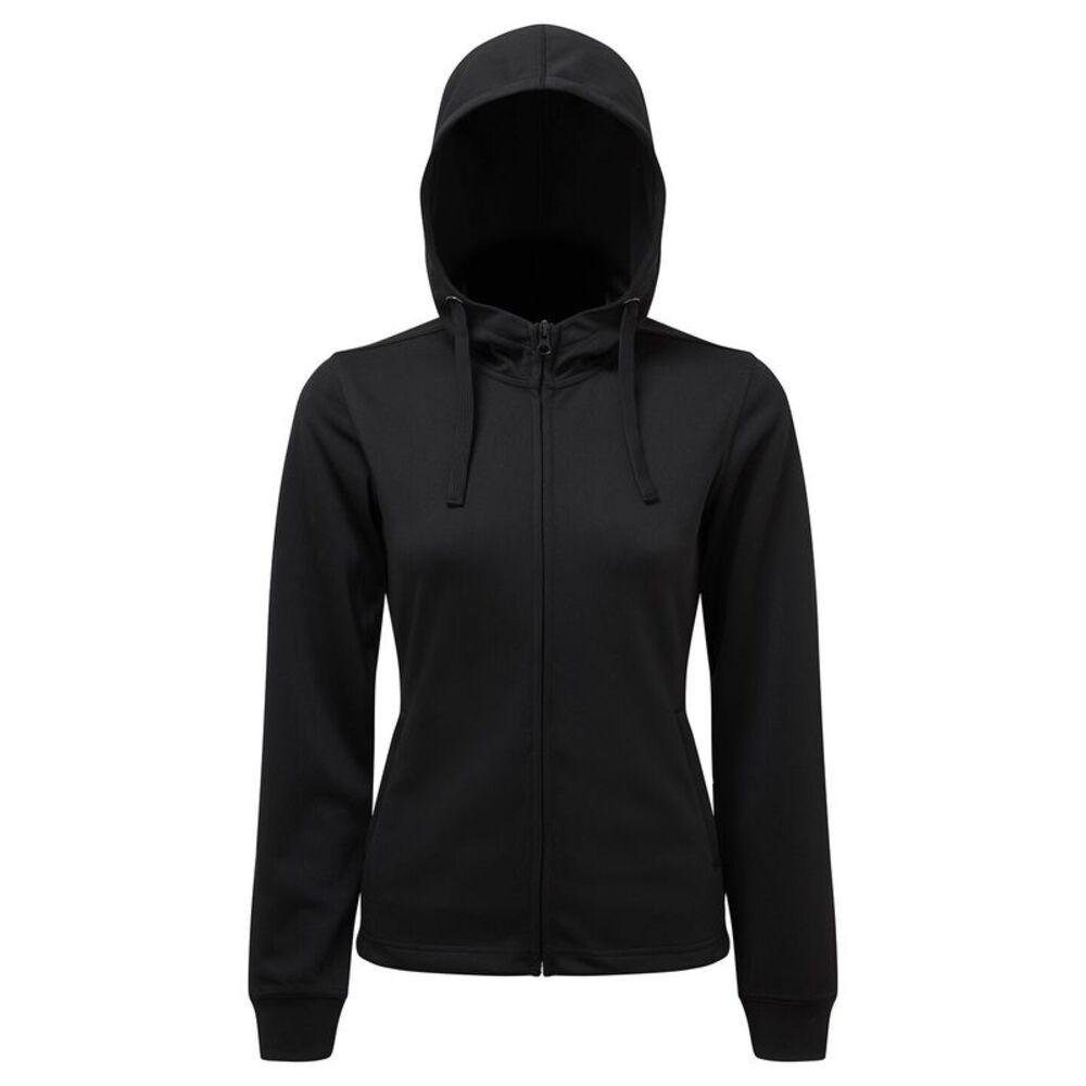 TriDri Womens/Ladies Spun Dyed Hoodie / Black